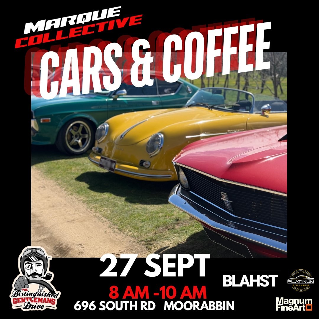 Marque Collective Cars & Coffee — Classic car meet in Melbourne, VIC on Sunday 27 September 2026
