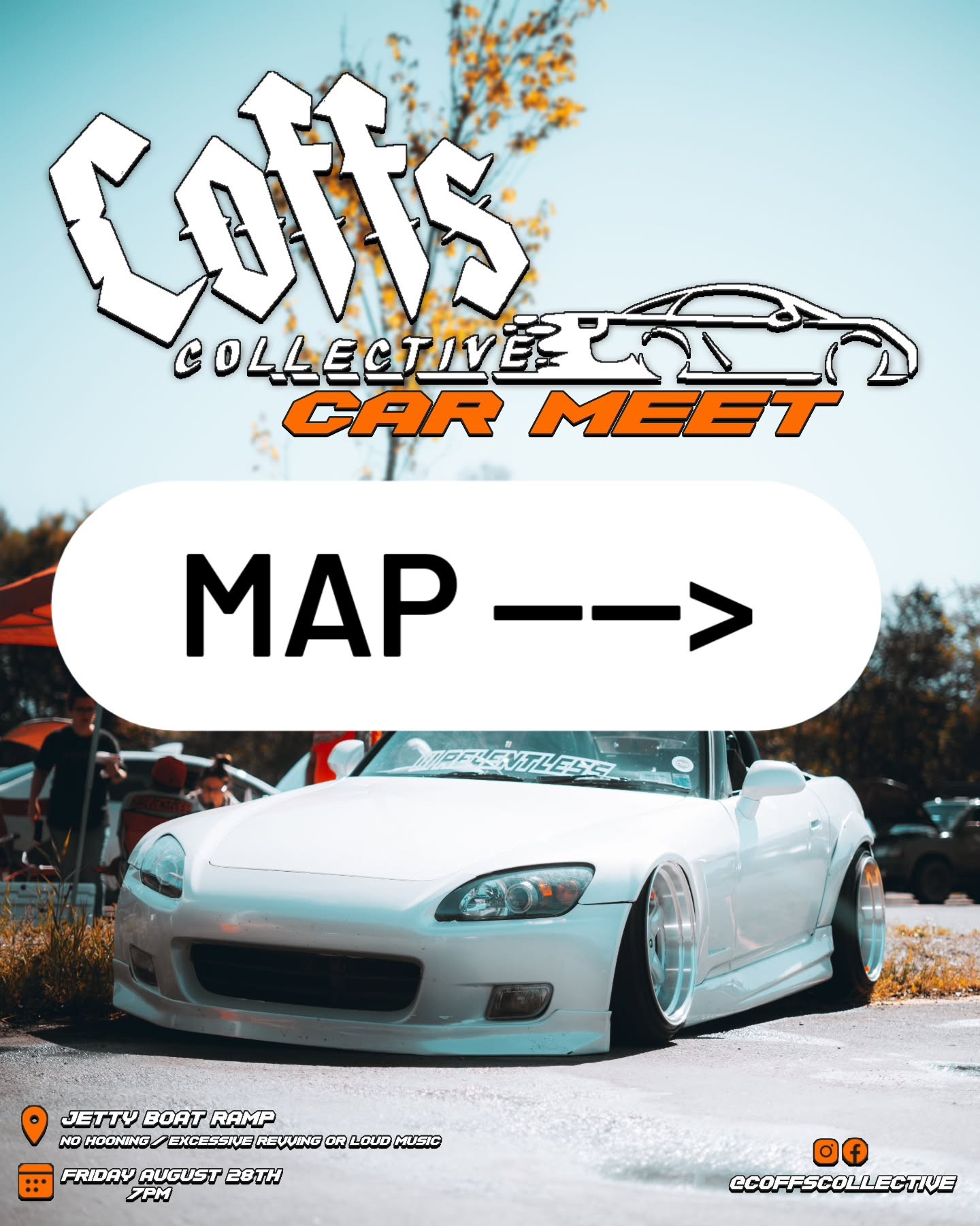 Coffs Collective Car Meet — Euro/JDM car meet in Coffs Harbour, NSW on Friday 28 August 2026