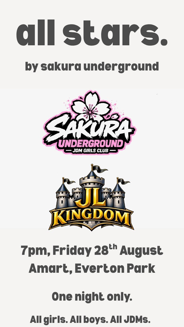Sakura All Stars — JDM car meet in Brisbane, QLD on Friday 28 August 2026