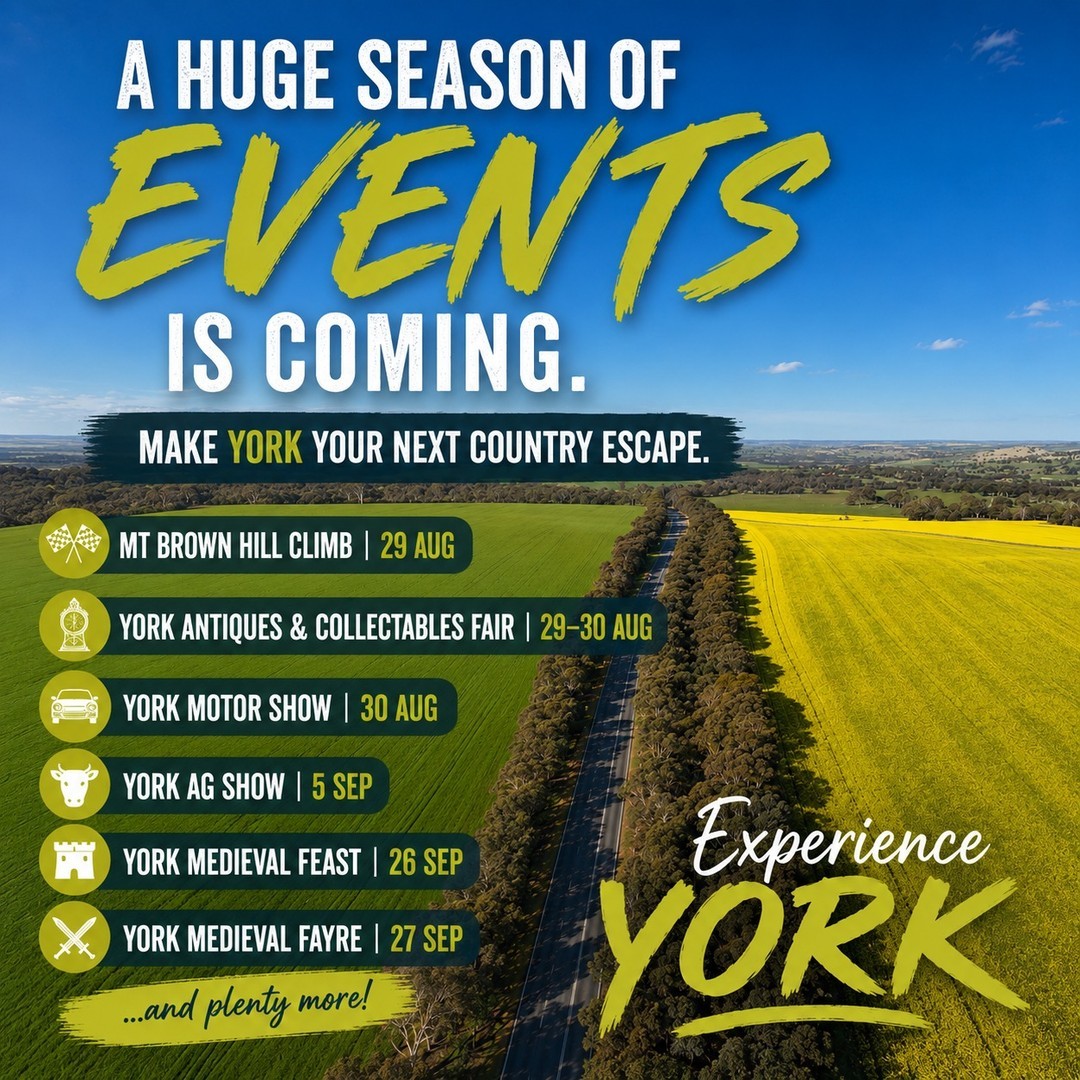 York Motor Show — Classic/Muscle car meet in Perth, WA on Sunday 30 August 2026