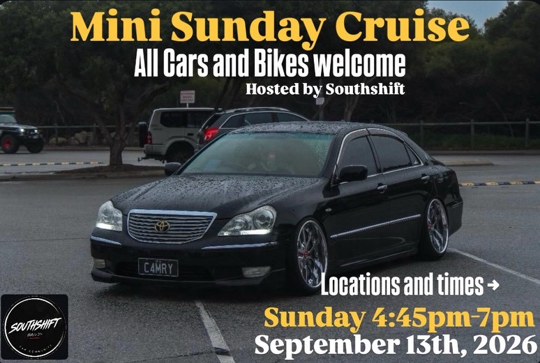 Mini Sunday Cruise — car meet in Perth, WA on Sunday 13 September 2026