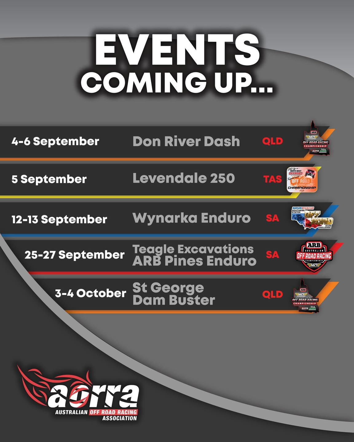 Don River Dash — 4x4 spectator event in Brisbane, QLD on Friday 4 September 2026