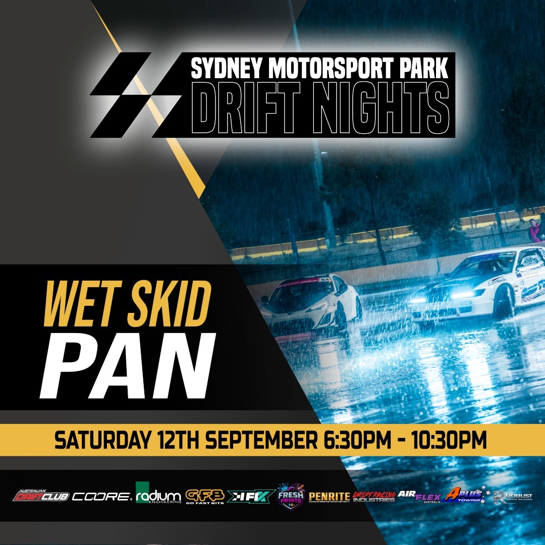 Sydney Motorsport Park Drift Nights — JDM track day in Sydney, NSW on Saturday 12 September 2026