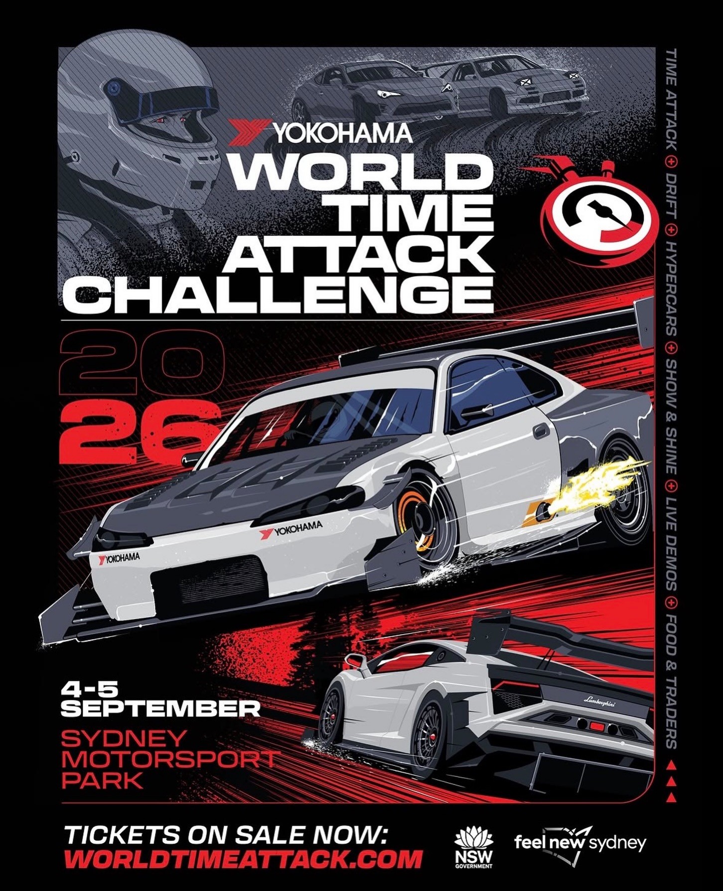 World Time Attack Challenge — JDM/Exotic spectator event in Sydney, NSW on Friday 4 September 2026