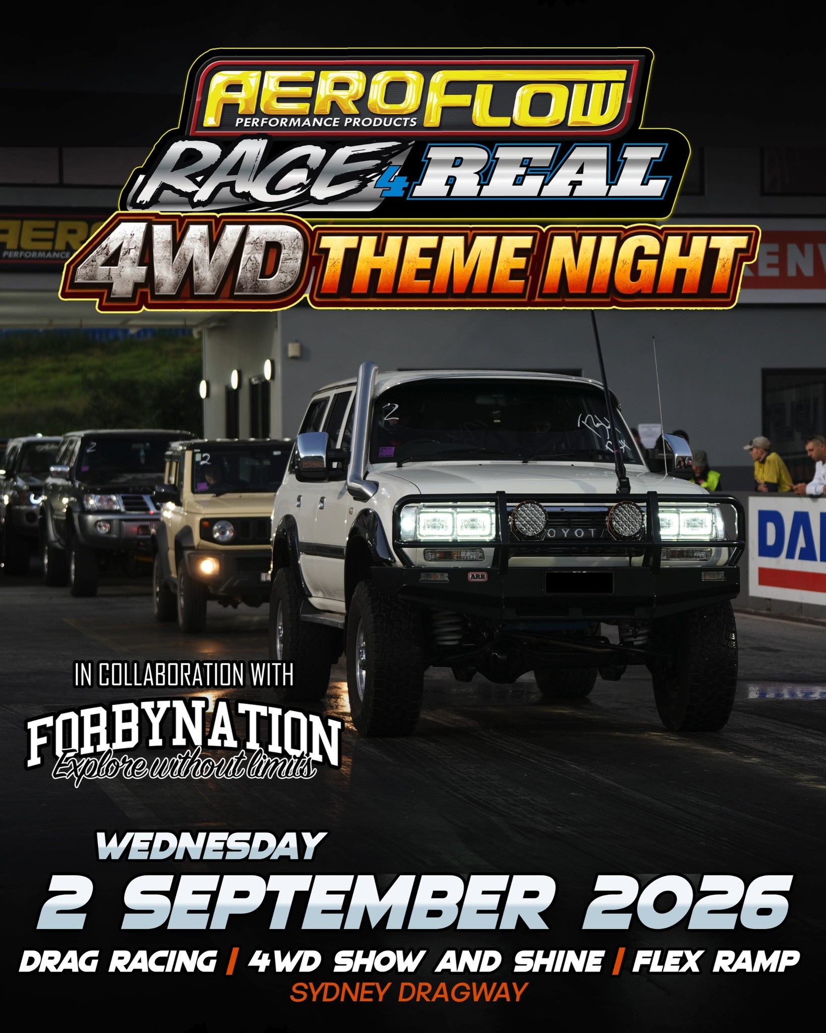 Aeroflow Race 4 Real — 4x4 track day in Sydney, NSW on Wednesday 2 September 2026