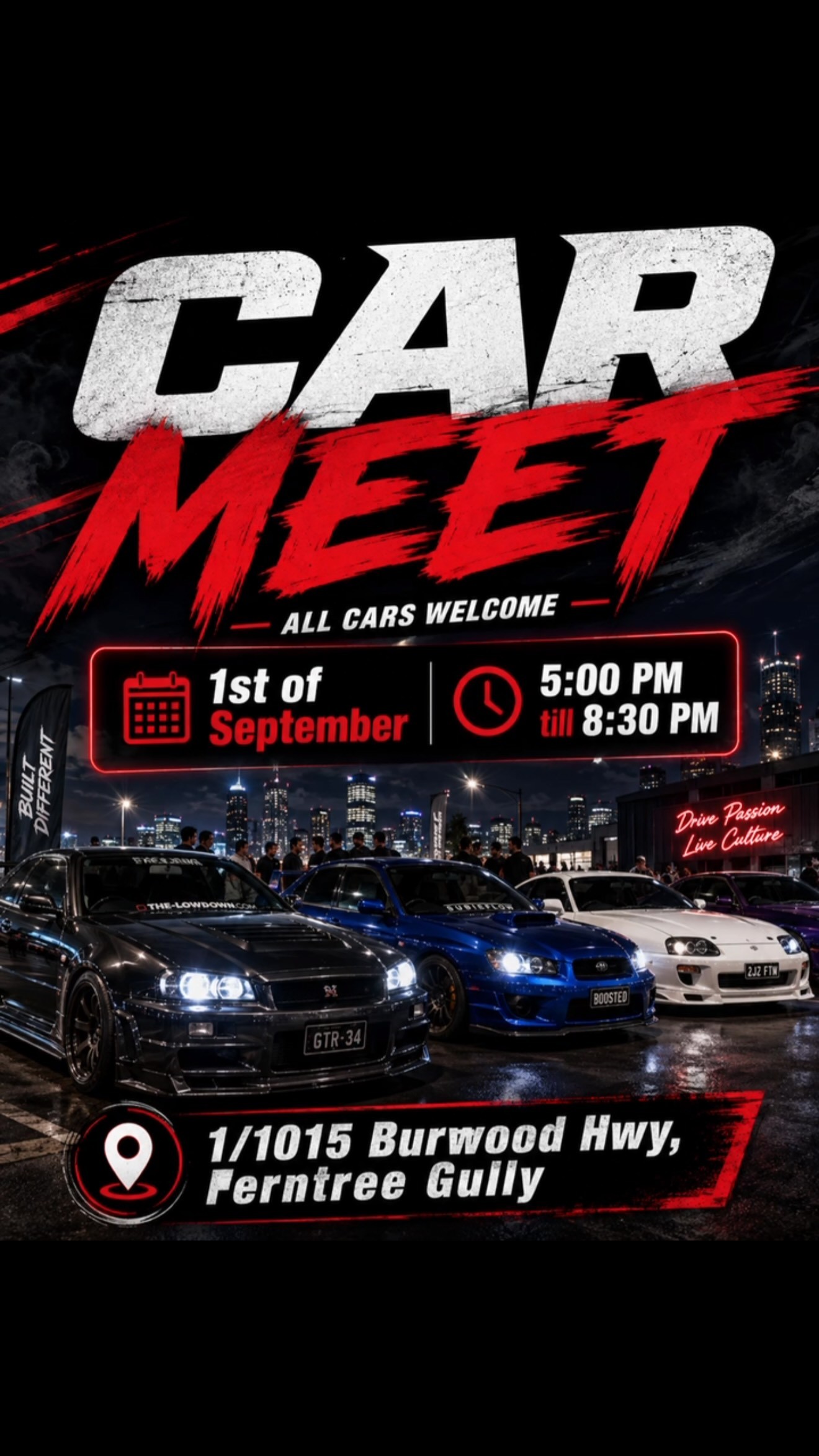 Kebab Thyme Car Meet — JDM car meet in Melbourne, VIC on Tuesday 1 September 2026