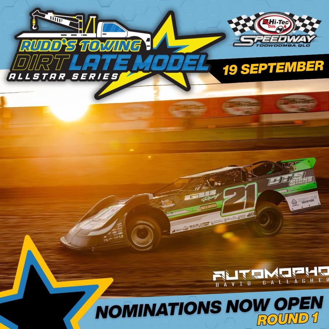 Rudd's Towing Dirt Late Model Allstar Series - Round 1 — Muscle spectator event in Toowoomba, QLD on Saturday 19 September 2026