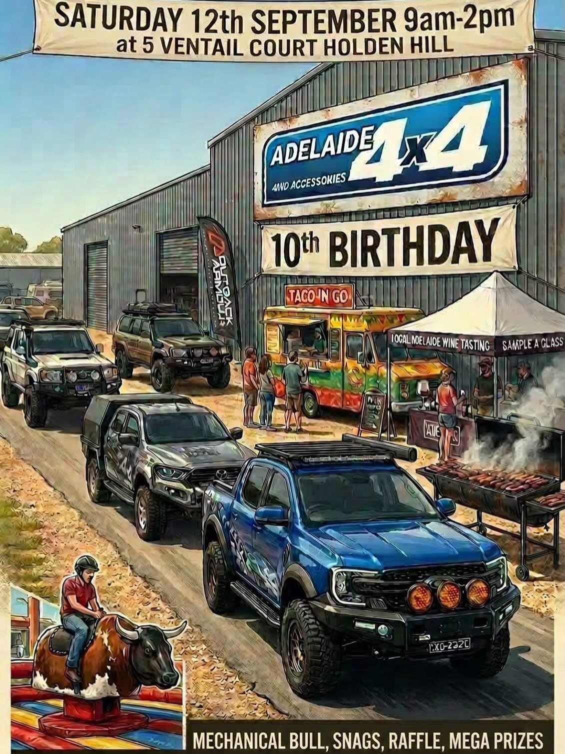 Adelaide 4x4 10th Birthday — 4x4 car meet in Adelaide, SA on Saturday 12 September 2026