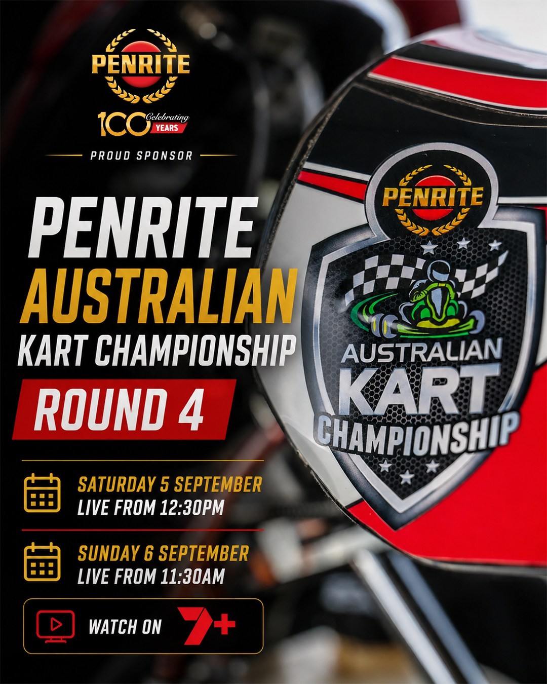 Penrite Australian Kart Championship Round 4 — spectator event in Melbourne, VIC on Saturday 5 September 2026