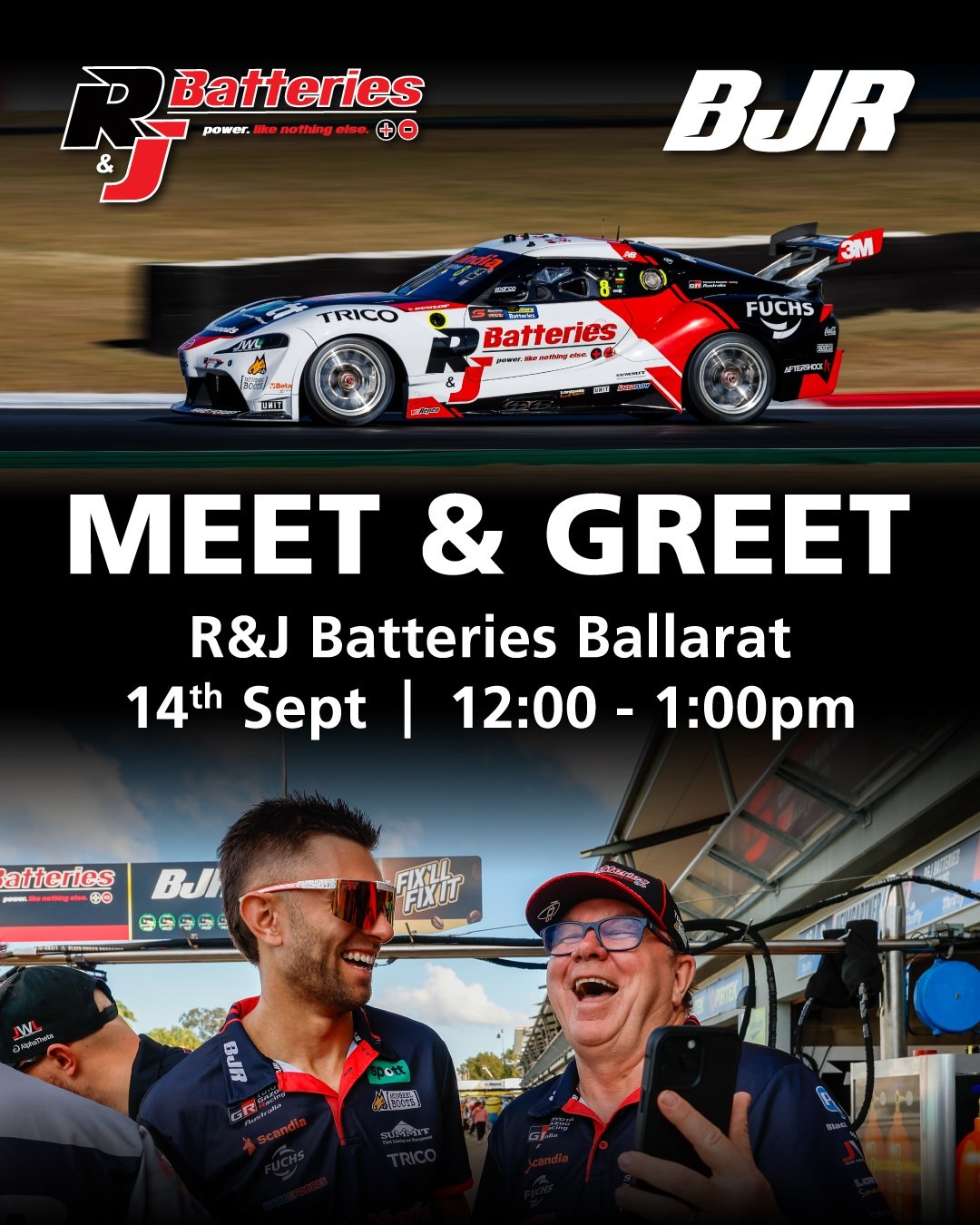 R&J Batteries Ballarat Meet & Greet — Exotic car meet in Ballarat, VIC on Monday 14 September 2026