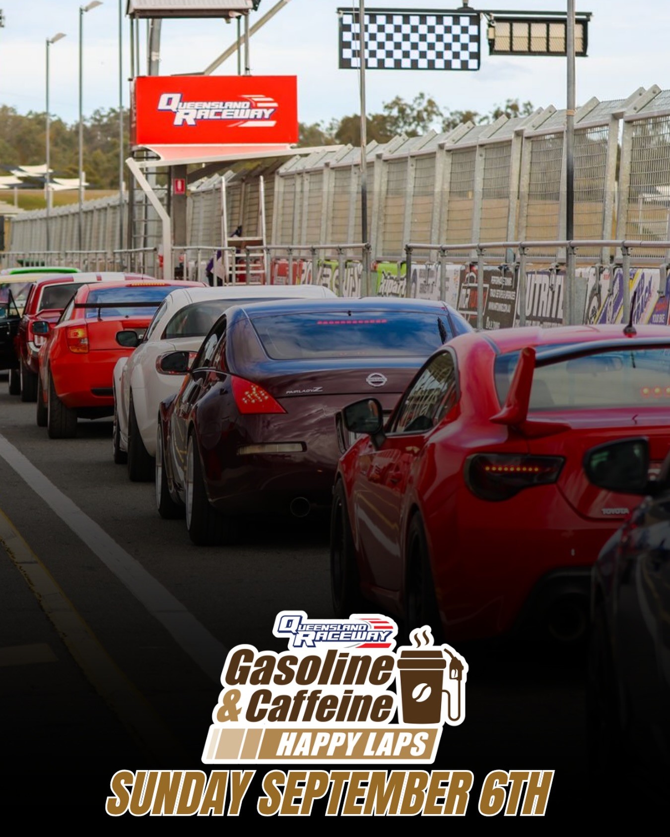 Gasoline & Caffeine Happy Laps — track day in Brisbane, QLD on Sunday 6 September 2026