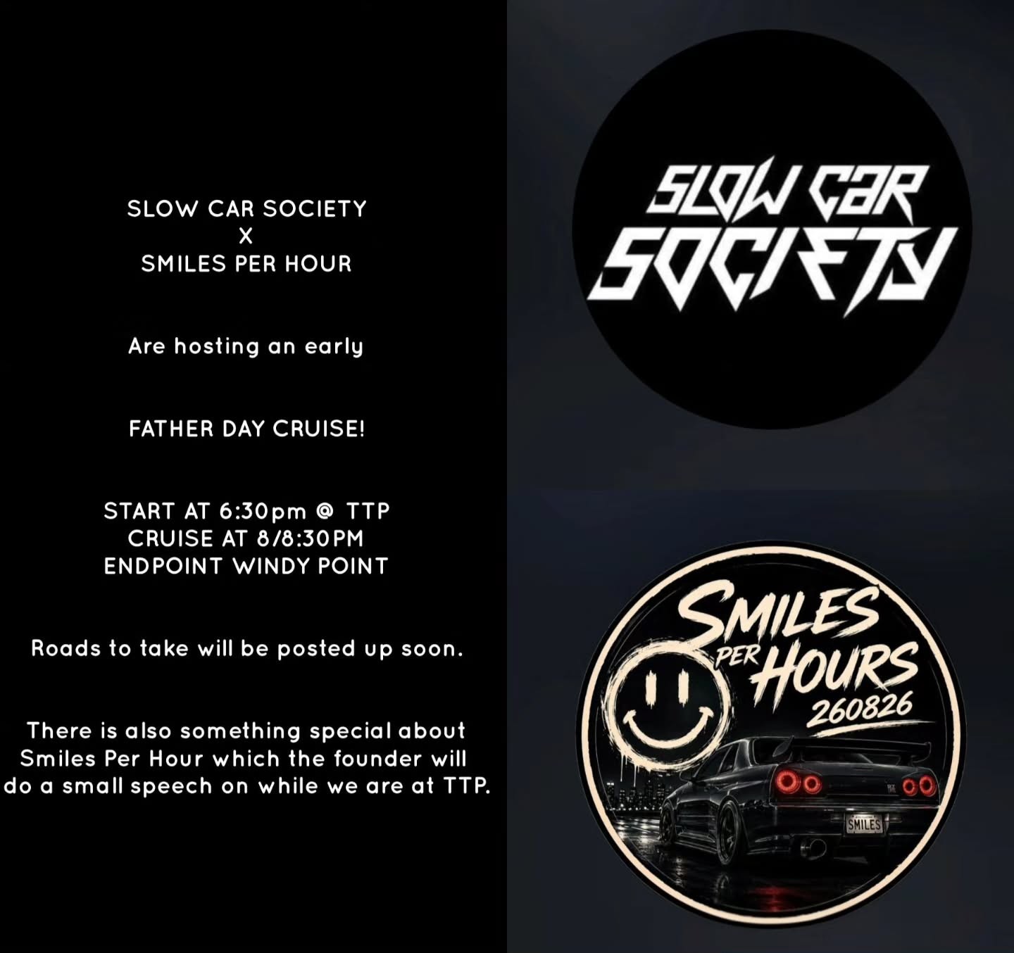 Father Day Cruise — Stance/JDM car meet in Adelaide, SA on Friday 4 September 2026