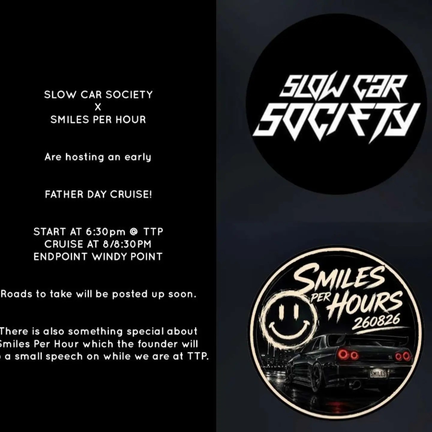 Father's Day Meet and Cruise — Stance car meet in Adelaide, SA on Friday 4 September 2026