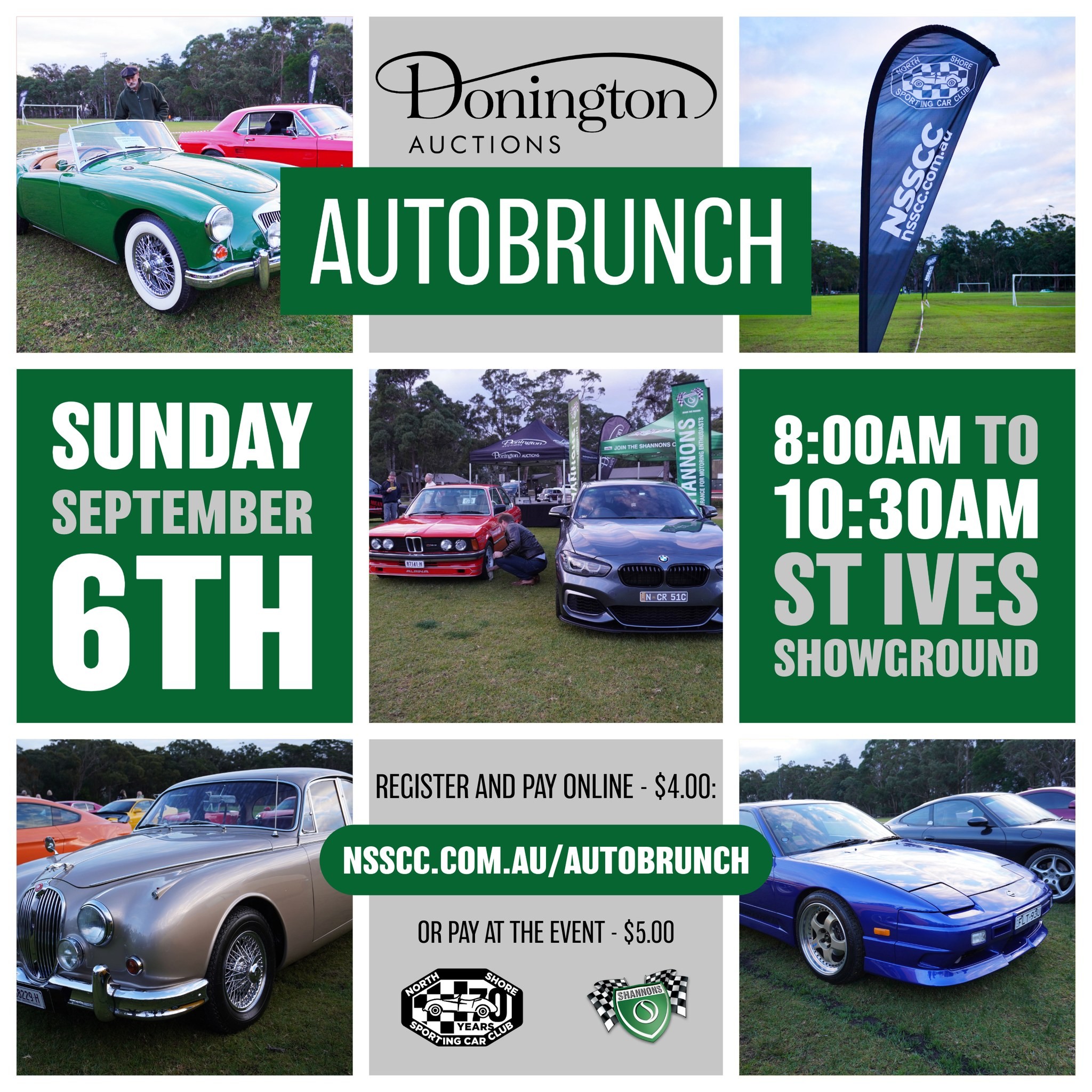 Donington Auctions AutoBrunch — Classic/Euro car meet in Sydney, NSW on Sunday 6 September 2026