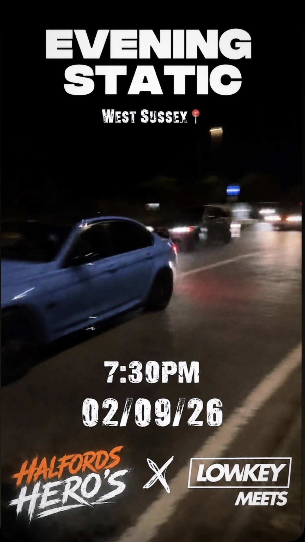 Evening Static — Muscle/Stance car meet in International on Wednesday 2 September 2026