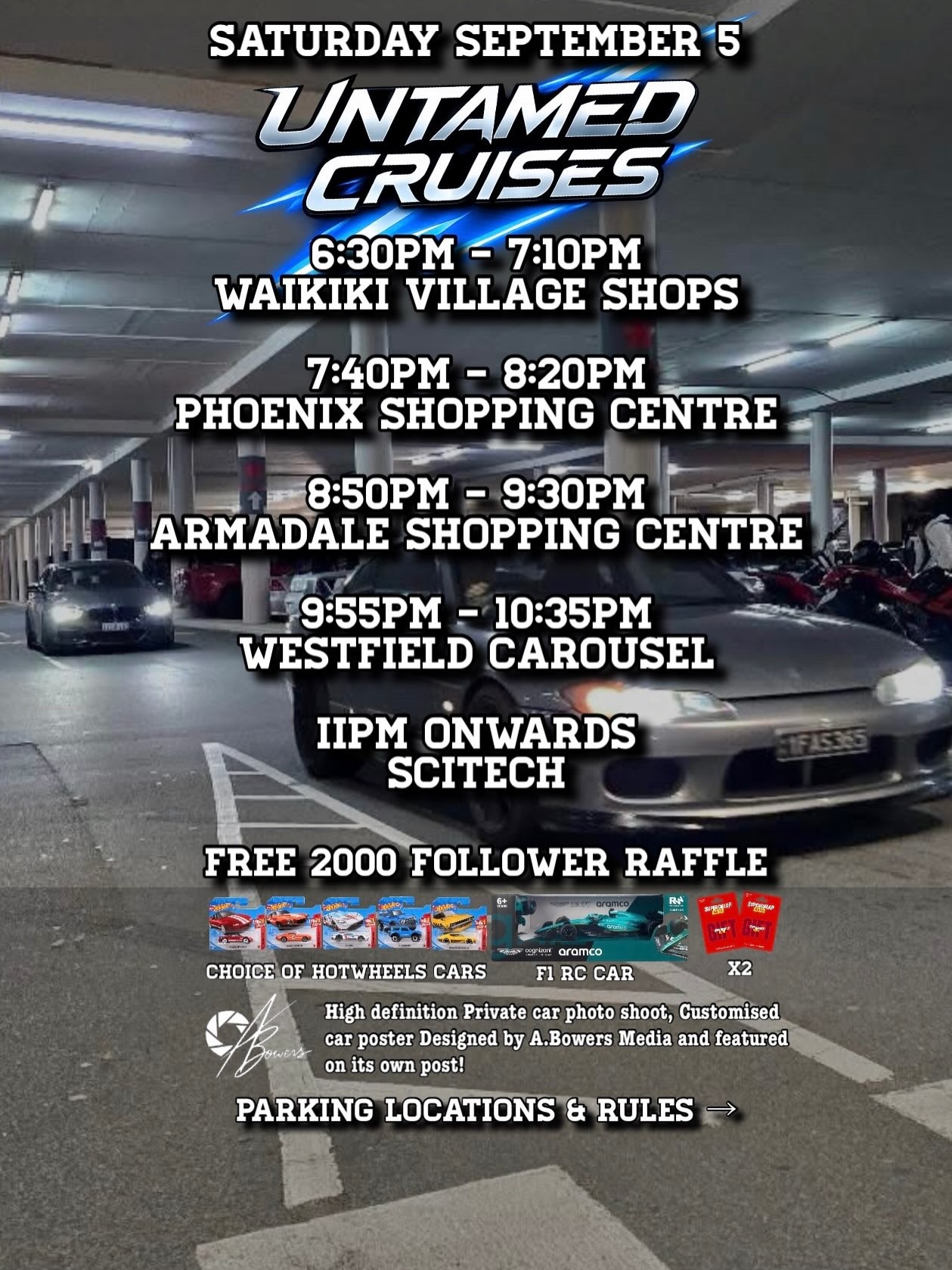 Untamed Cruises — Muscle car meet in Perth, WA on Saturday 5 September 2026