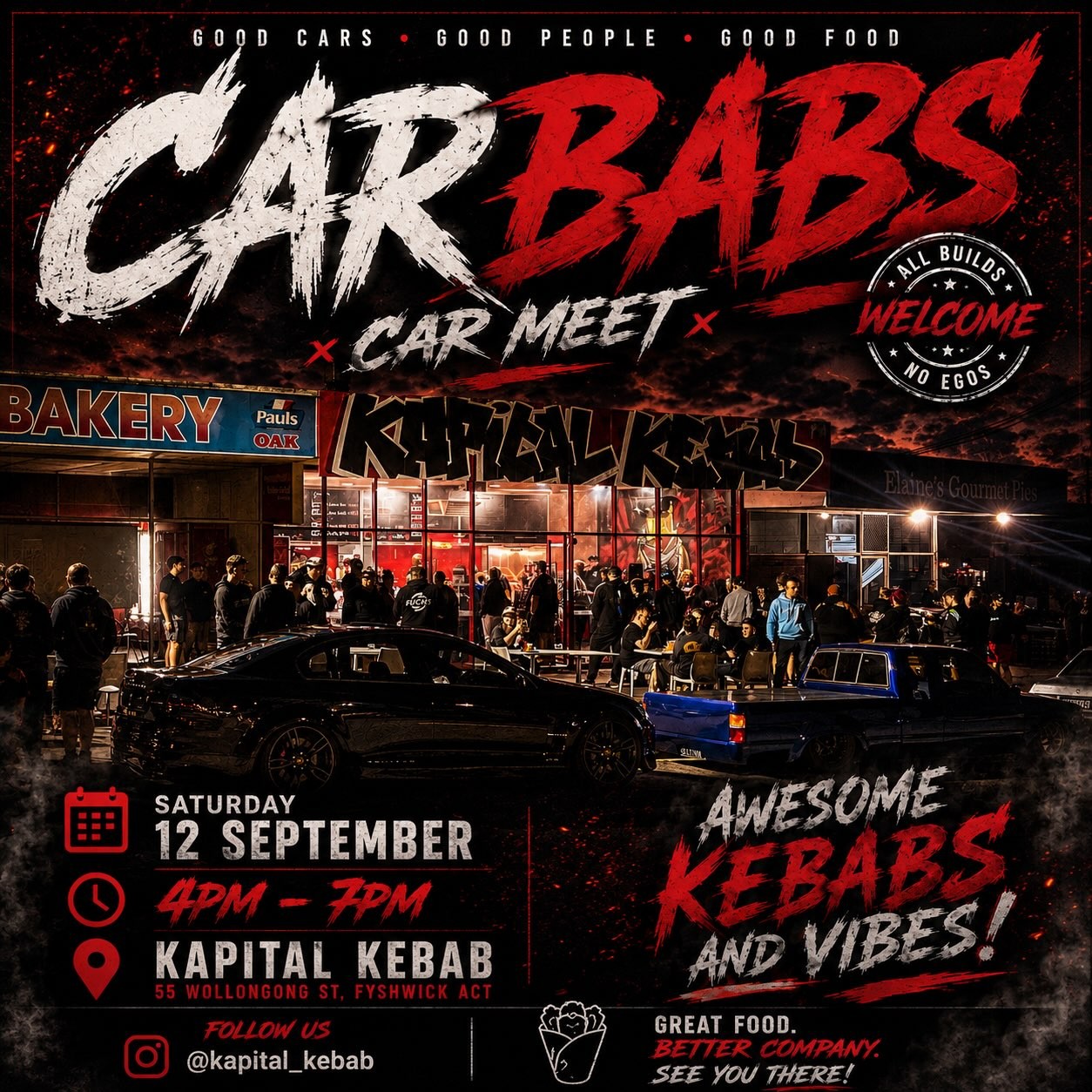 Carbabs Car Meet — car meet in Canberra, NSW on Saturday 12 September 2026