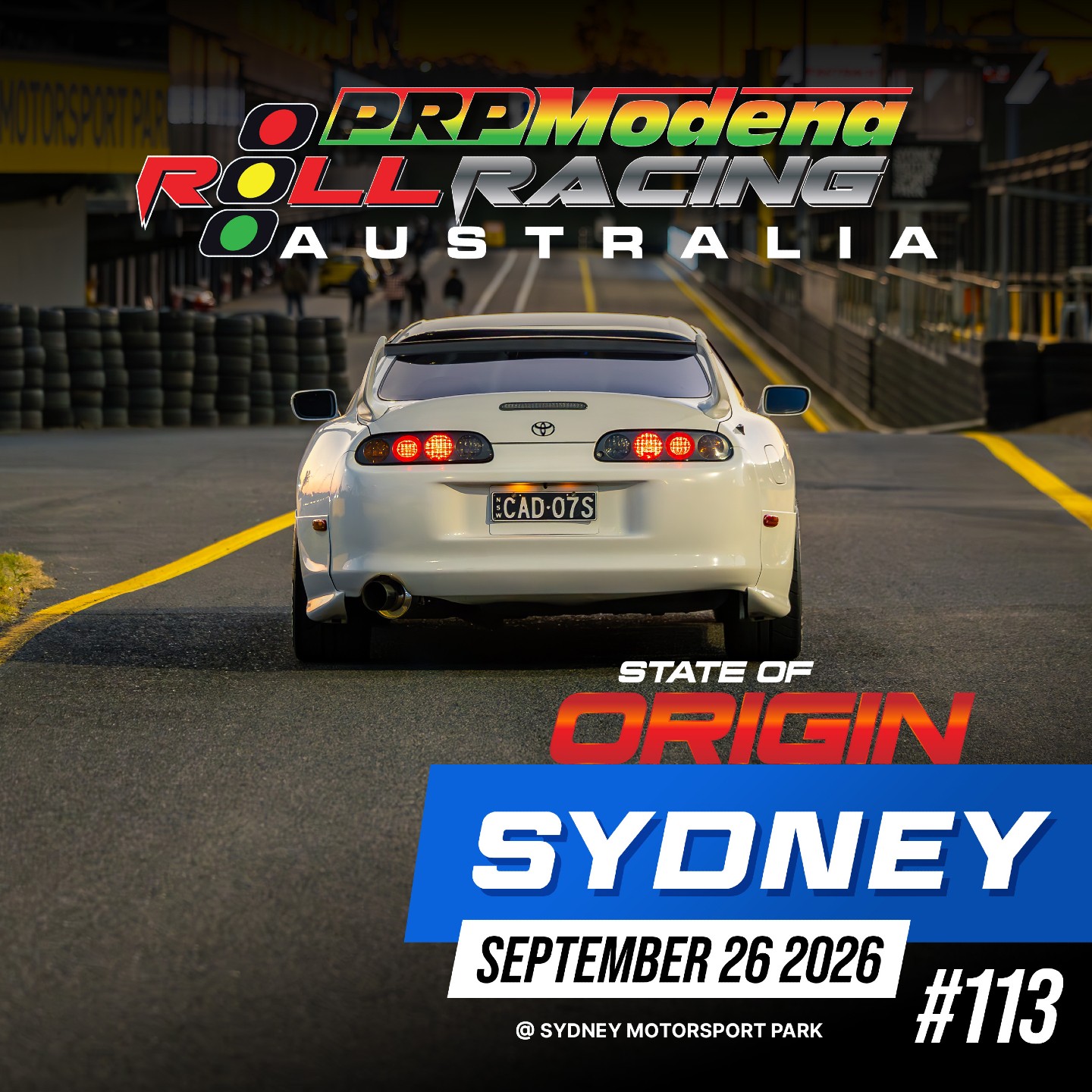Roll Racing Sydney 113 - State of Origin — Euro/JDM track day in Sydney, NSW on Saturday 26 September 2026