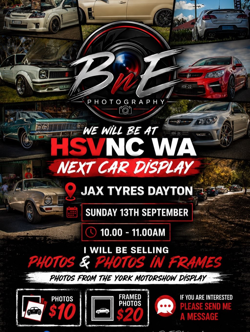 HSVNC WA Car Display — Muscle car meet in Perth, WA on Sunday 13 September 2026