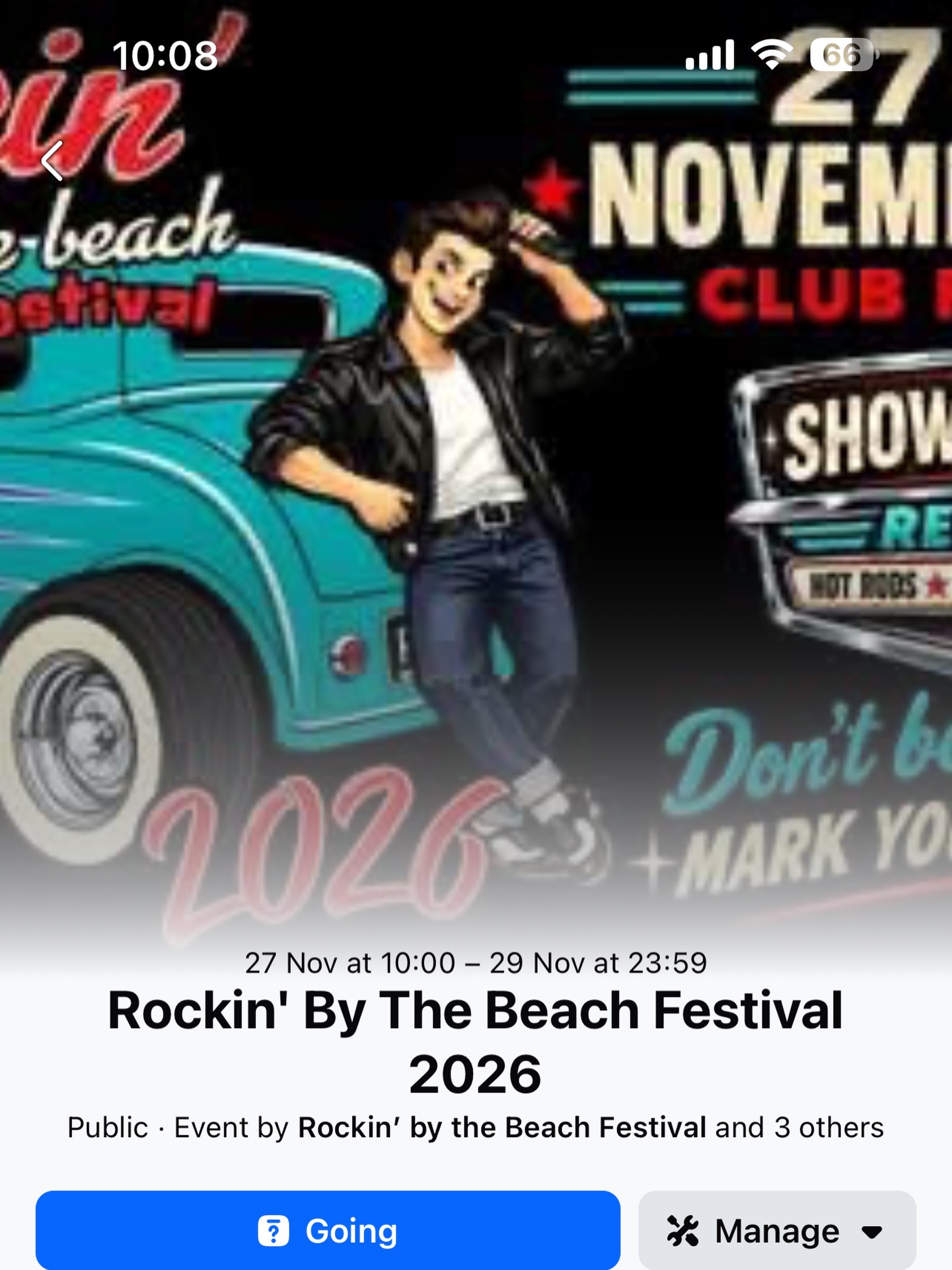 Rockin' By The Beach Festival — Classic spectator event in Sydney, NSW on Friday 27 November 2026