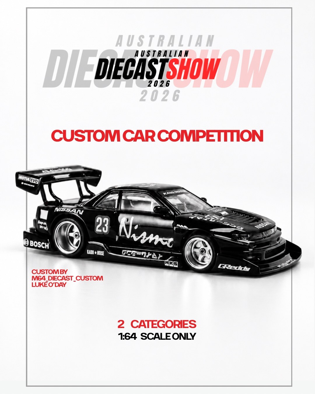 Australian Diecast Show 2026 - Custom Car Competition — JDM/Stance car meet in Brisbane, QLD on Friday 20 November 2026