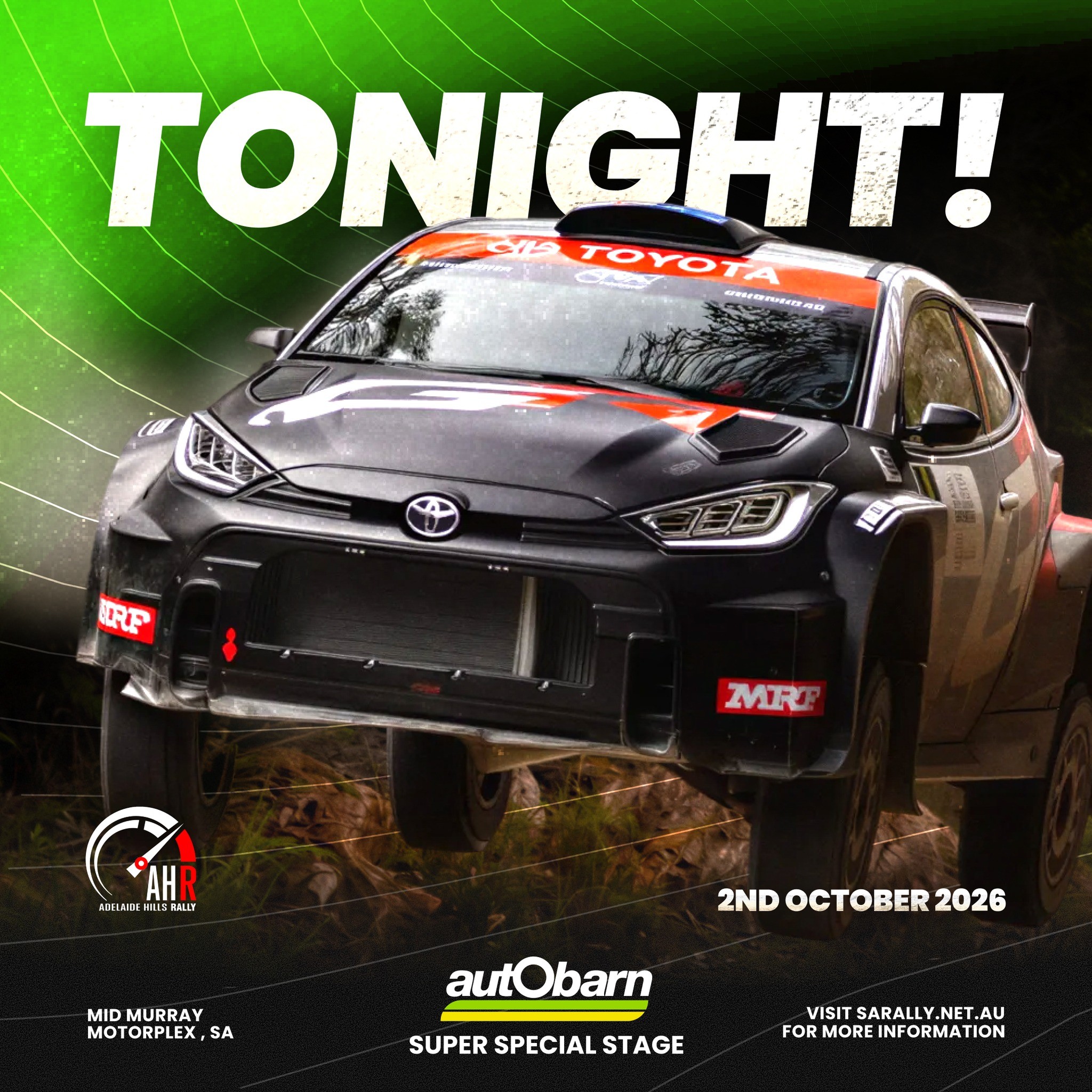 Adelaide Hills Rally - Super Special Stage — spectator event in Adelaide, SA on Friday 2 October 2026
