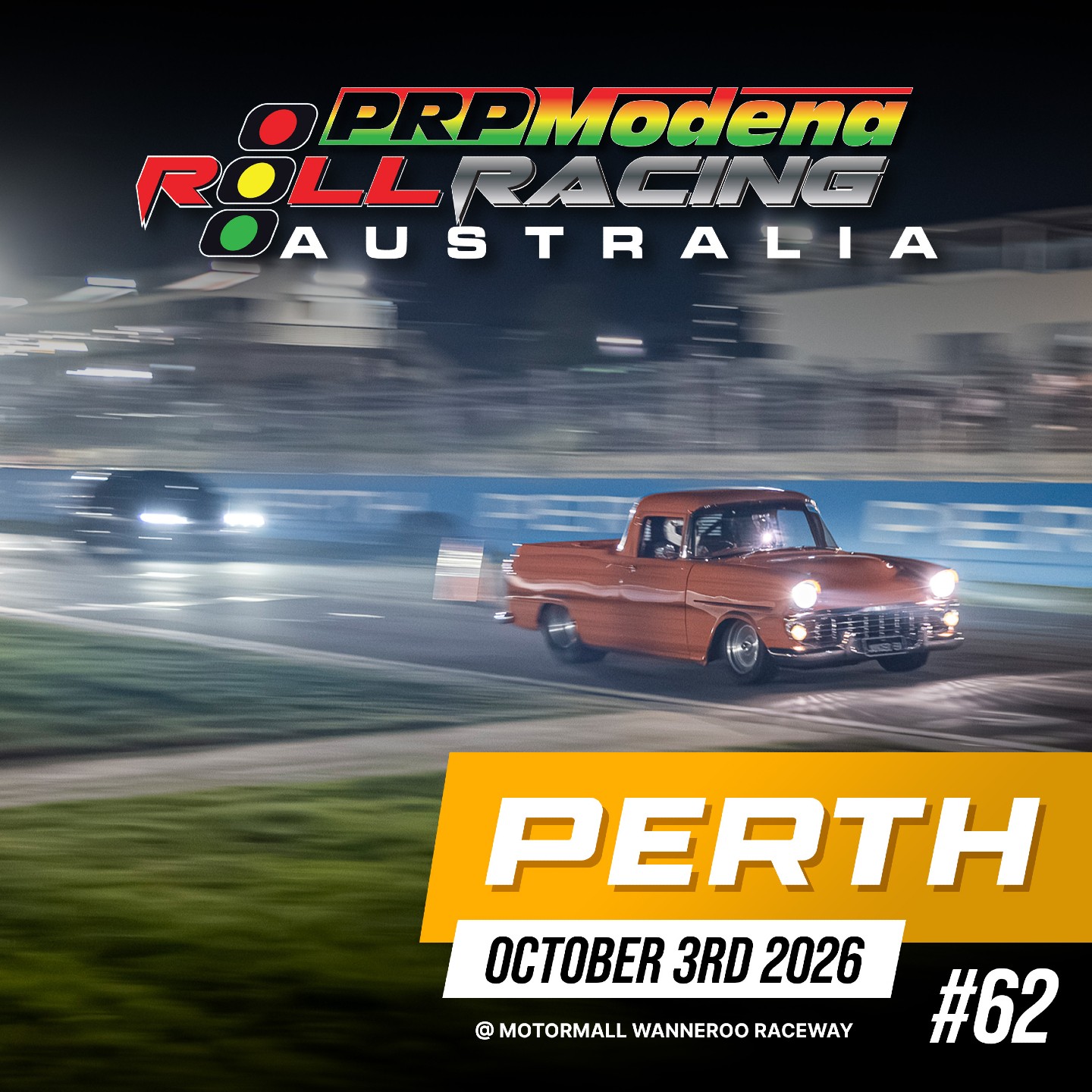 Roll Racing Perth #62 — JDM/Muscle track day in Perth, WA on Saturday 3 October 2026