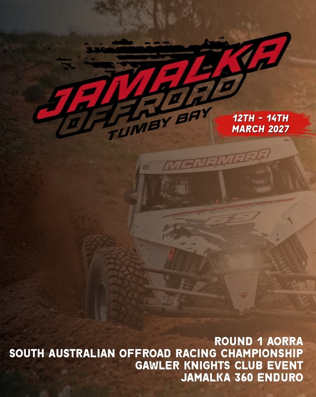Jamalka Offroad — 4x4 spectator event in Adelaide, SA on Friday 12 March 2027