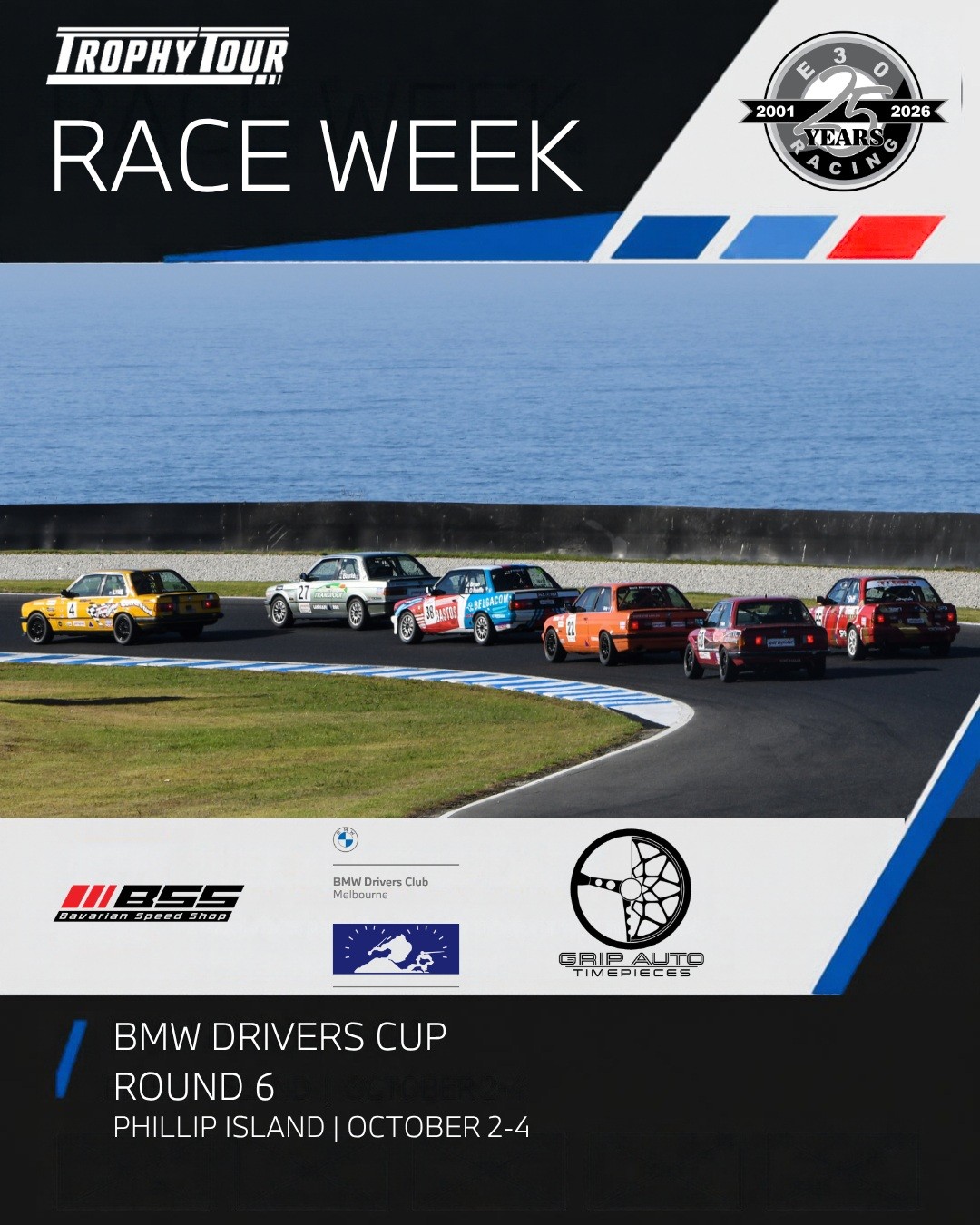 BMW Drivers Cup Round 6 — Euro spectator event in Melbourne, VIC on Friday 2 October 2026