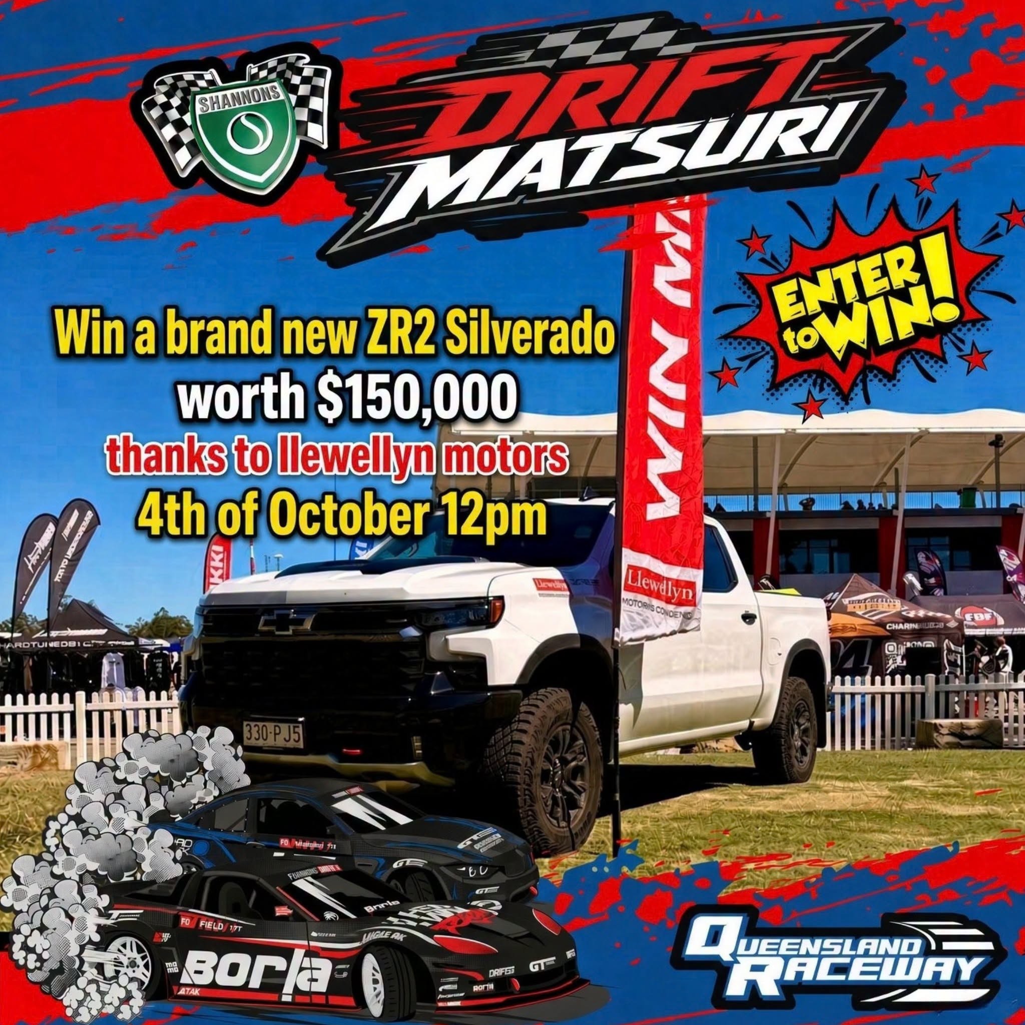 Shannons Drift Matsuri — JDM spectator event in Brisbane, QLD on Friday 2 October 2026