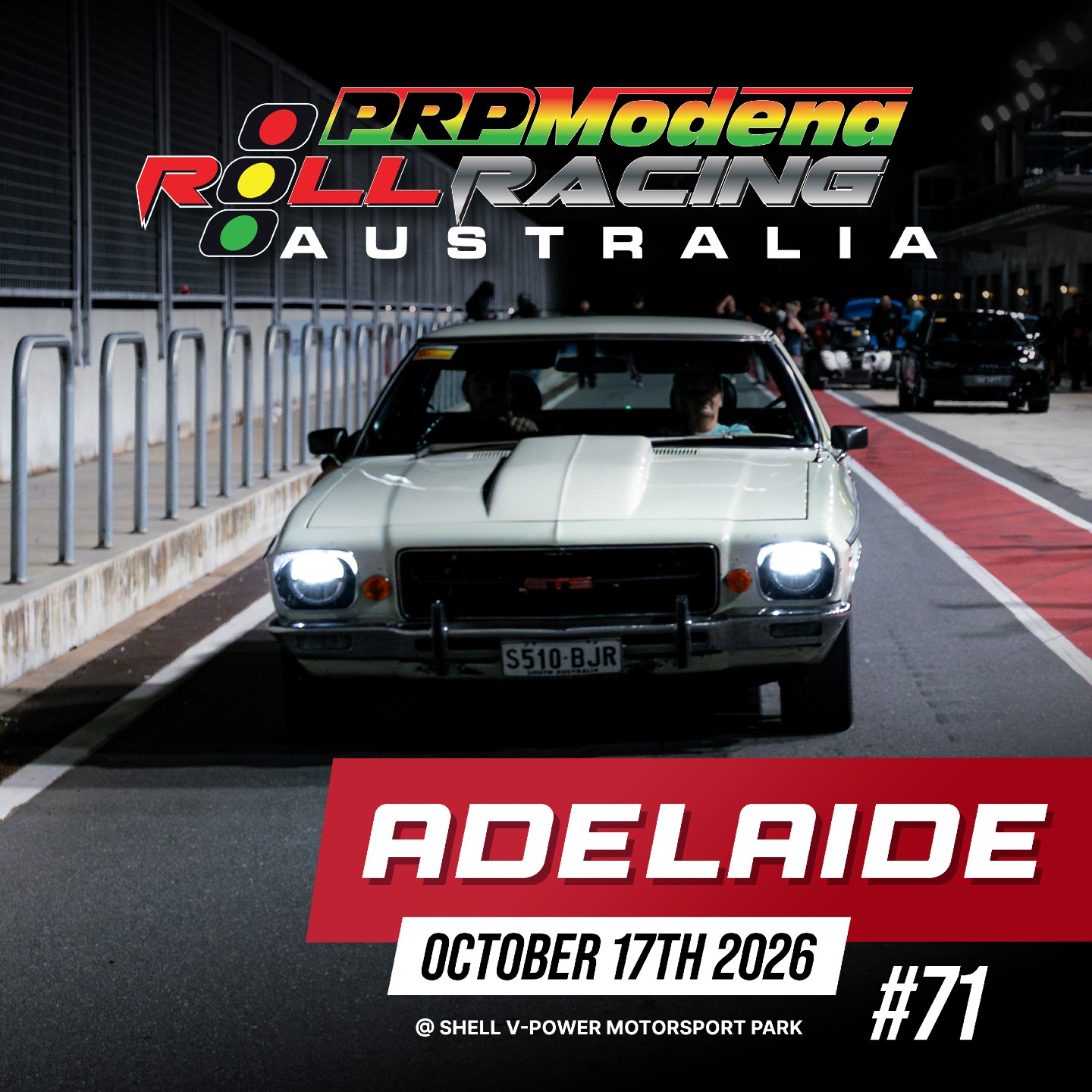 Roll Racing Adelaide #71 — JDM/Muscle track day in Adelaide, SA on Saturday 17 October 2026