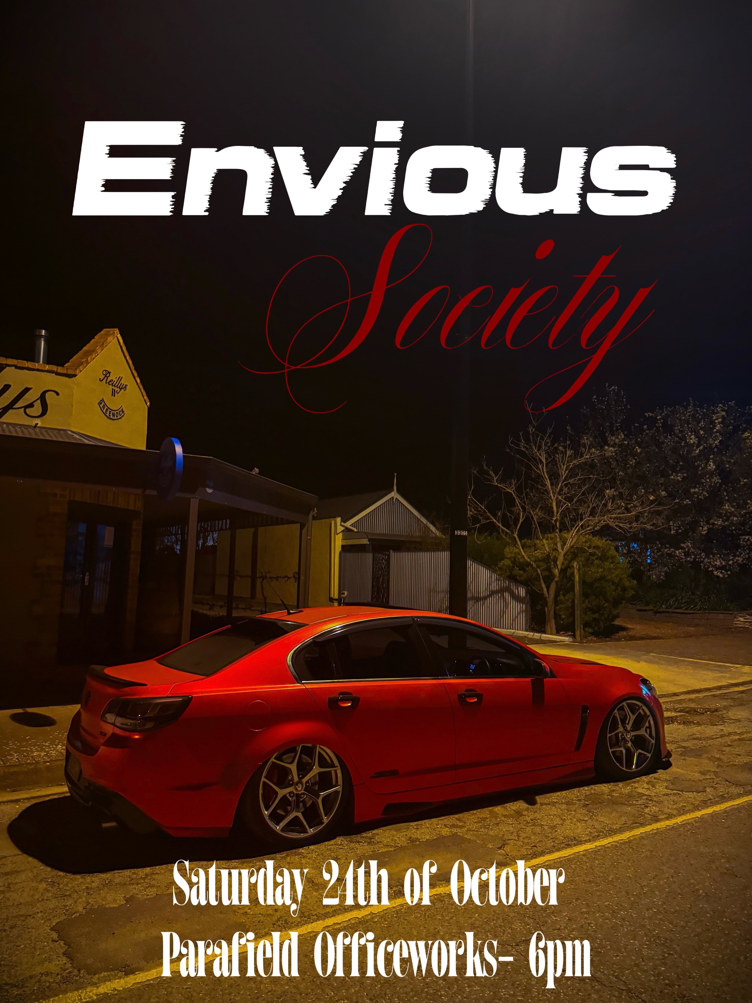 Envious Society Meet — JDM/Muscle car meet in Adelaide, SA on Saturday 24 October 2026
