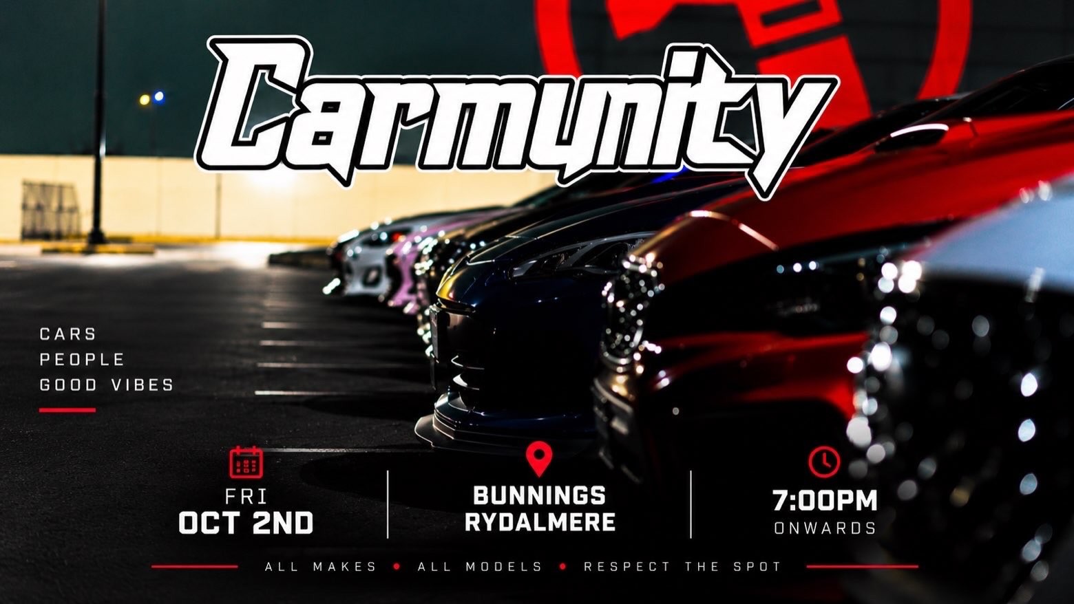 Carmunity Meet — car meet in Sydney, NSW on Friday 2 October 2026