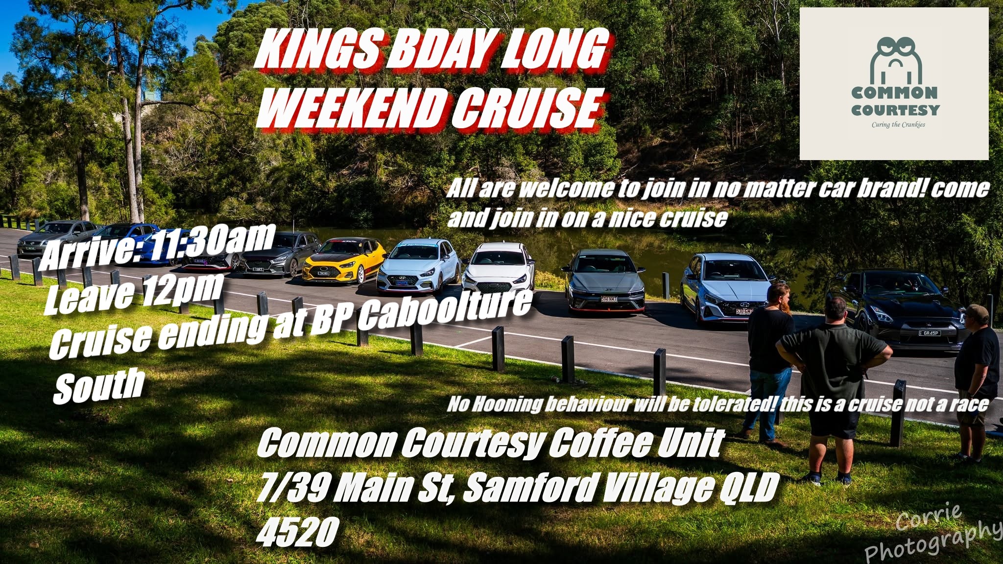 Kings Bday Long Weekend Cruise — KDM car meet in Brisbane, QLD on Saturday 3 October 2026