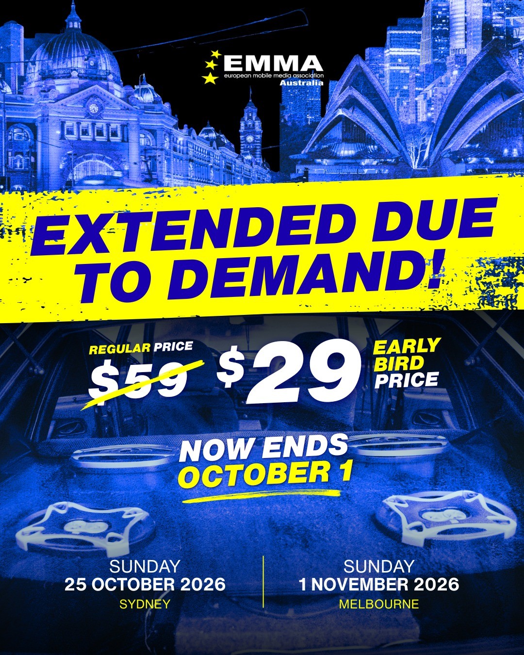EMMA Australia — car meet in Sydney, NSW on Sunday 25 October 2026