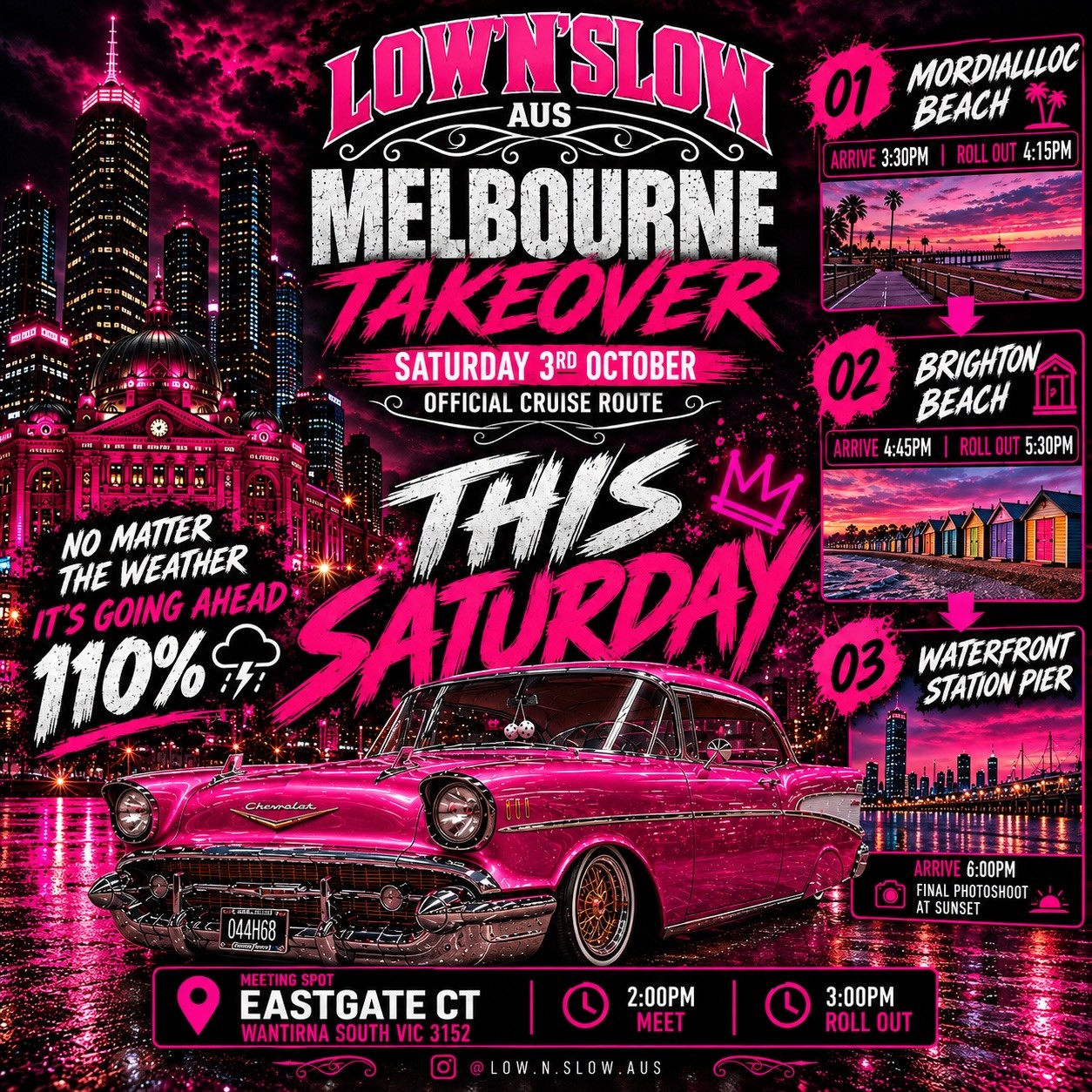 Melbourne Takeover — Stance/Classic car meet in Melbourne, VIC on Saturday 3 October 2026
