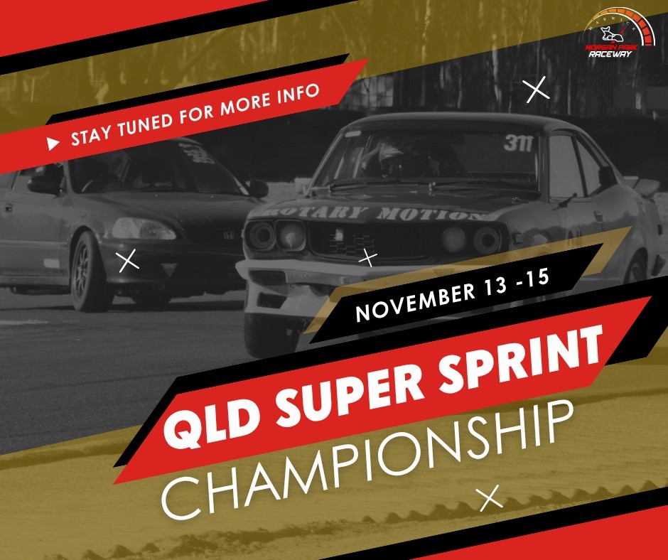 QLD Super Sprint Championship — Muscle track day in Brisbane, QLD on Friday 13 November 2026