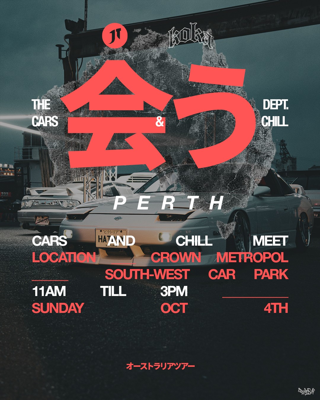 Cars and Chill Meet — JDM/Stance car meet in Perth, WA on Sunday 4 October 2026