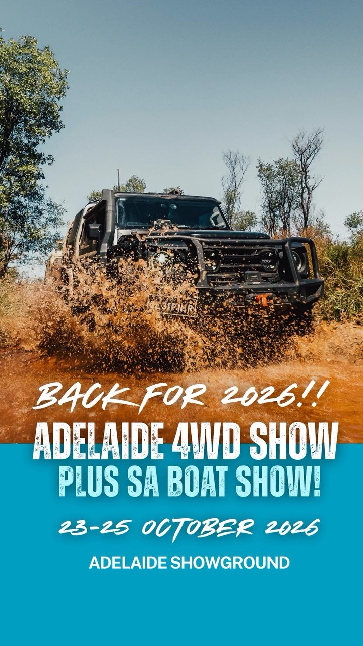 Adelaide 4WD Show & SA Boat Show — 4x4 spectator event in Adelaide, SA on Friday 23 October 2026