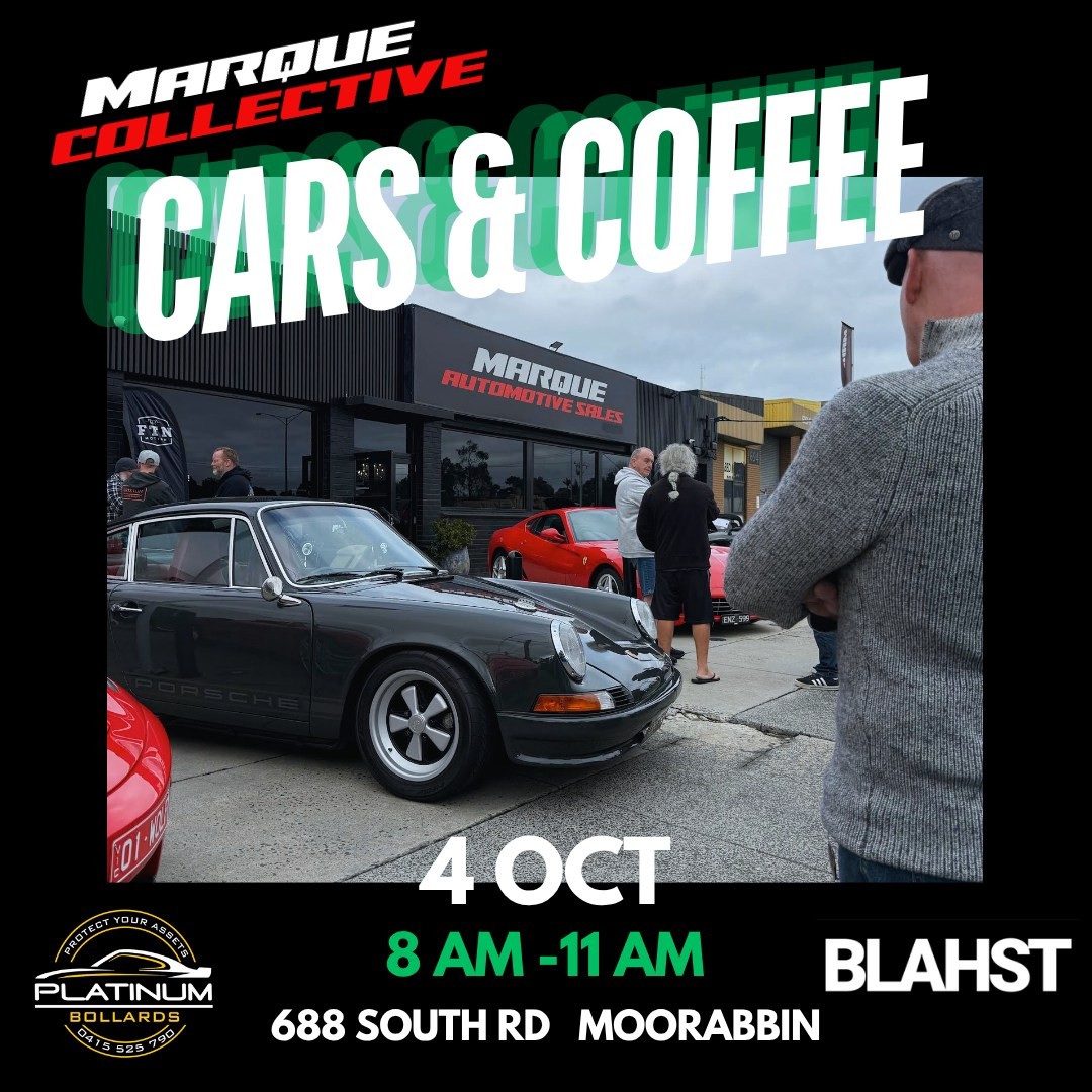 Marque Collective Cars & Coffee — car meet in Melbourne, VIC on Sunday 4 October 2026