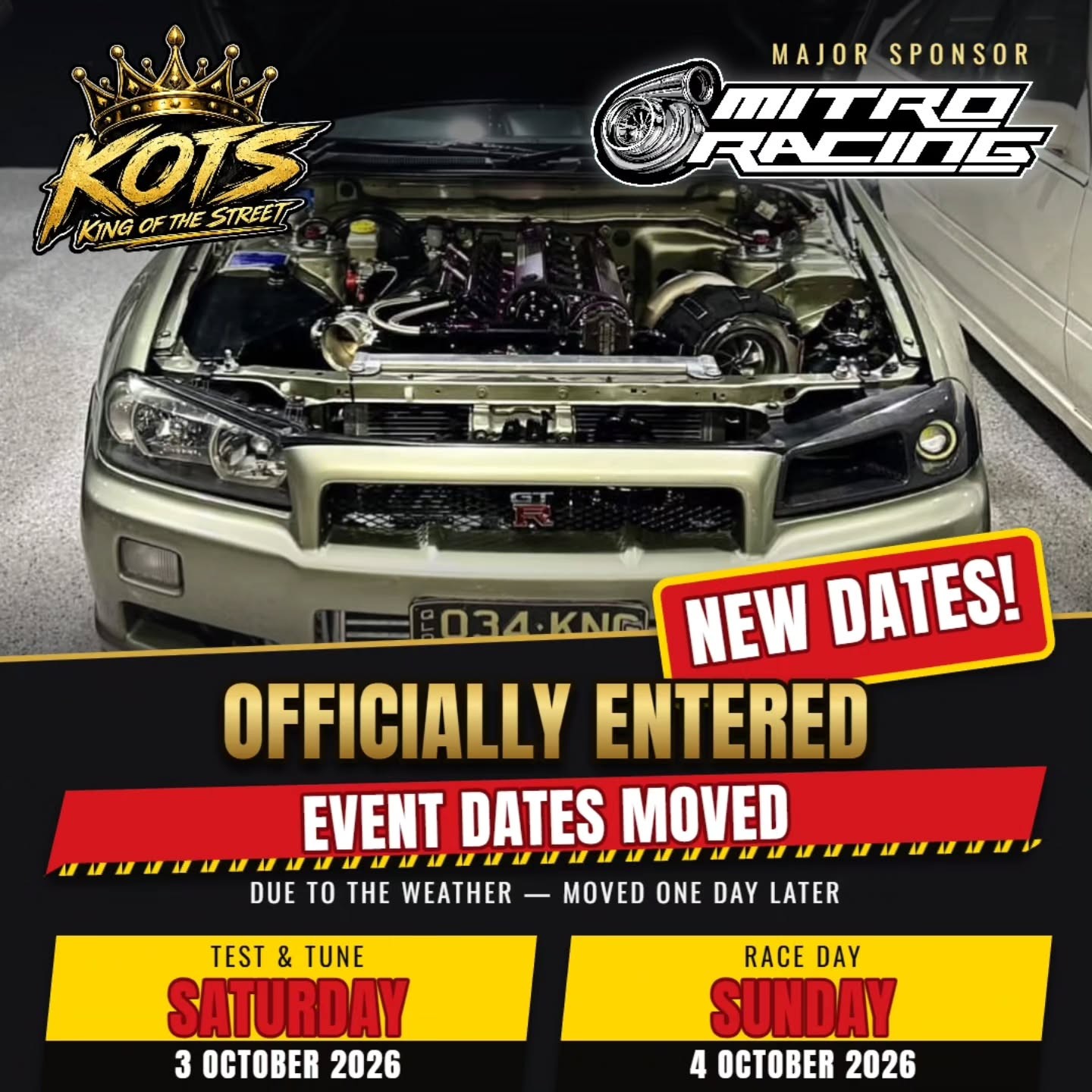 King of the Street — JDM spectator event in Melbourne, VIC on Saturday 3 October 2026