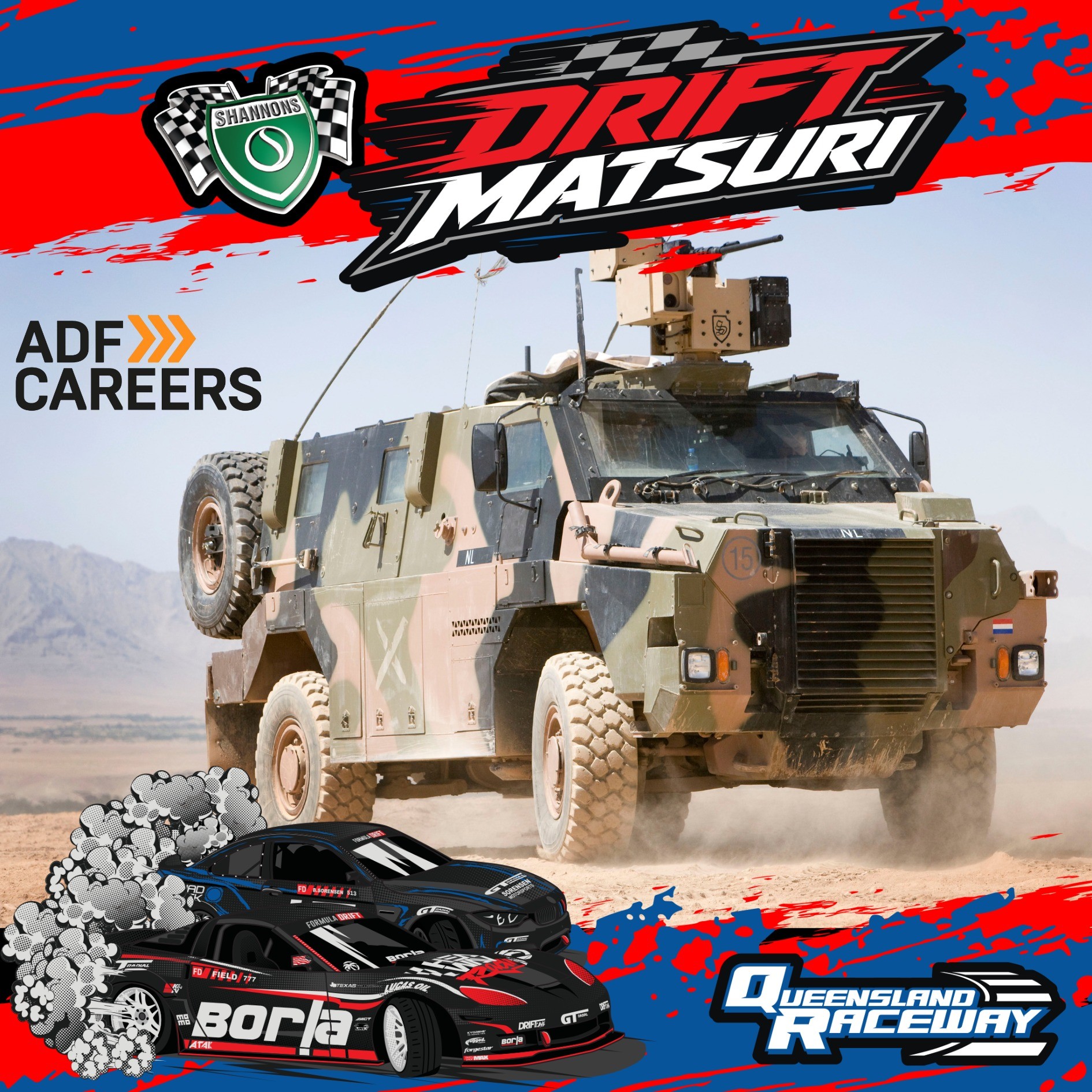 Shannons Drift Matsuri — JDM spectator event in Brisbane, QLD on Friday 2 October 2026