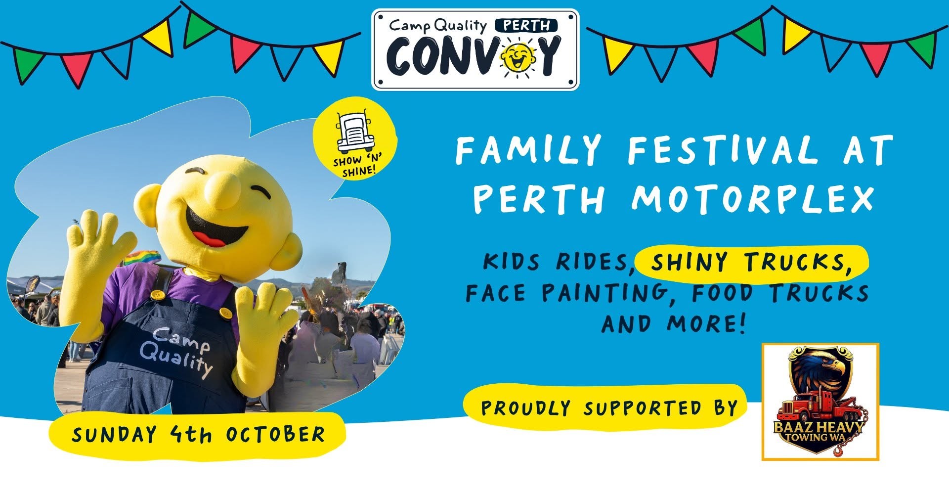 Camp Quality Convoy Perth Family Festival — spectator event in Perth, WA on Sunday 4 October 2026