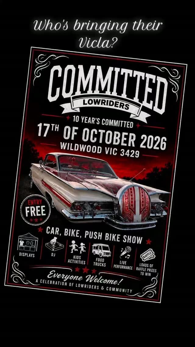 10 Year's Committed — Classic/Stance car meet in Melbourne, VIC on Saturday 17 October 2026