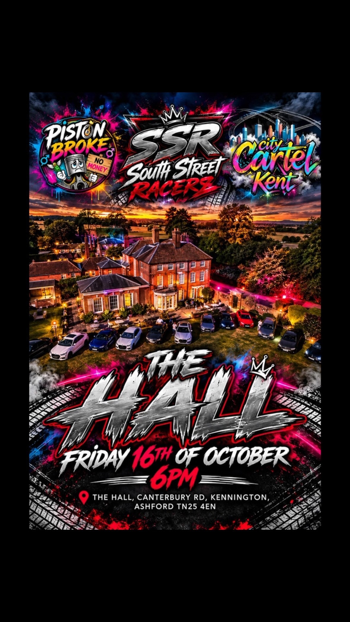 The Hall — Stance car meet in International on Friday 16 October 2026