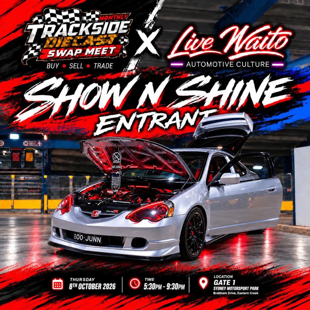 Trackside Diecast Swap Meet X Live Naito Show N Shine — JDM car meet in Sydney, NSW on Thursday 8 October 2026