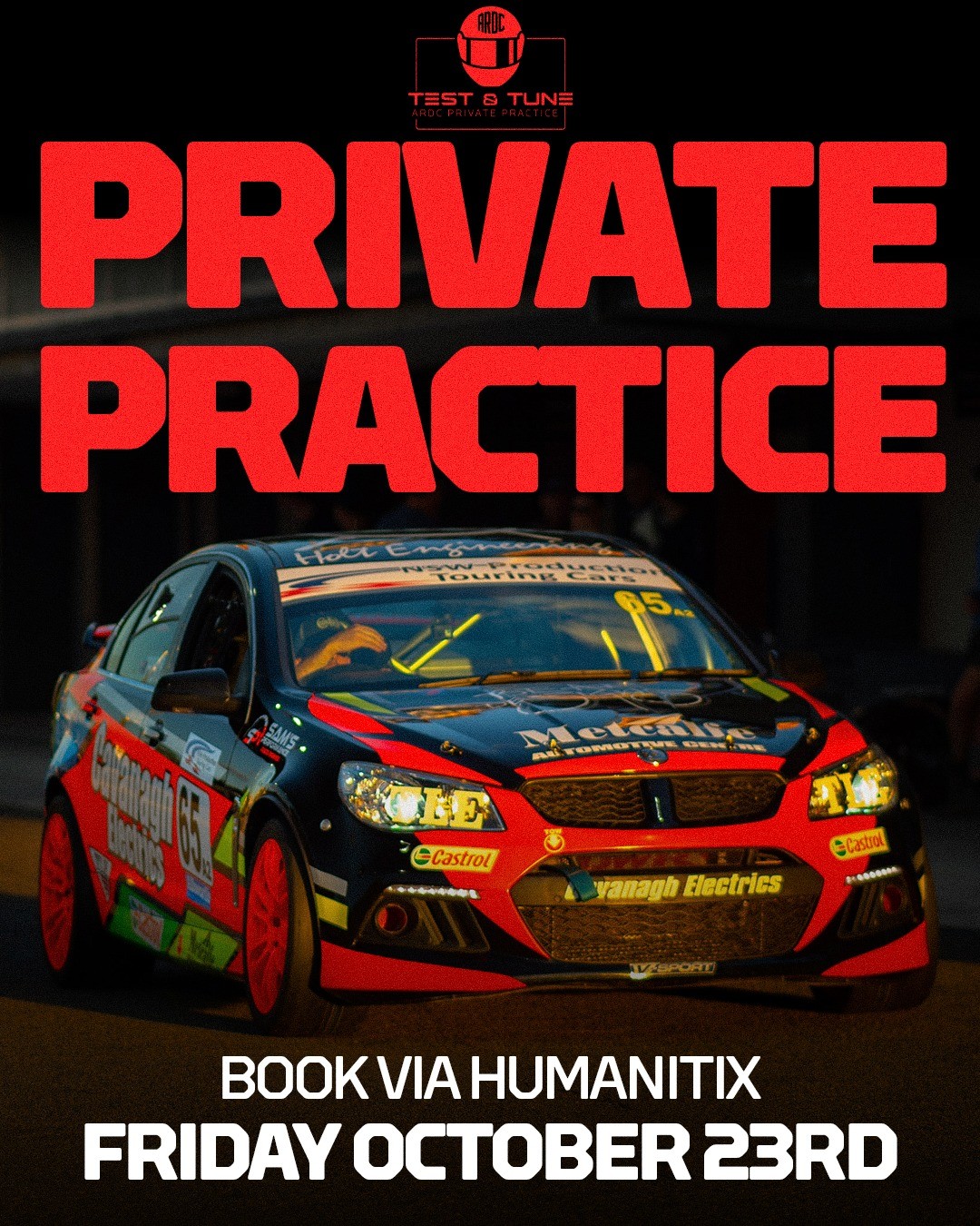ARDC Test & Tune Private Practice — track day in Sydney, NSW on Friday 23 October 2026