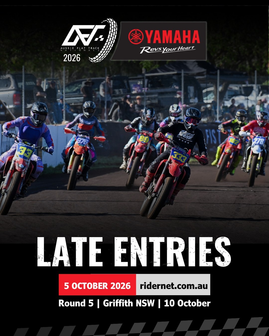 Aussie Flat Track Nationals - Round 5 — spectator event in Sydney, NSW on Saturday 10 October 2026