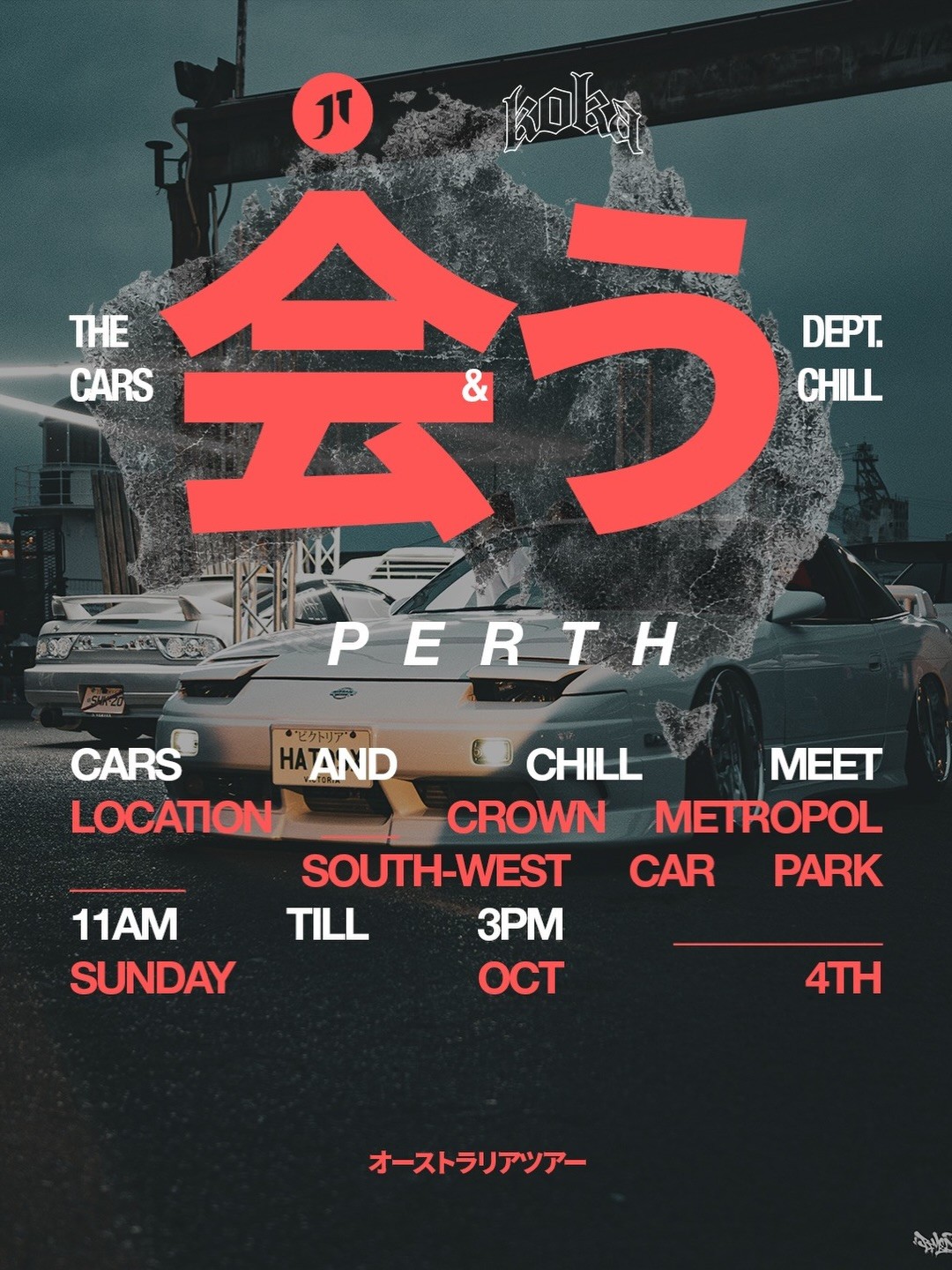 Cars & Chill Meet — JDM car meet in Perth, WA on Sunday 4 October 2026
