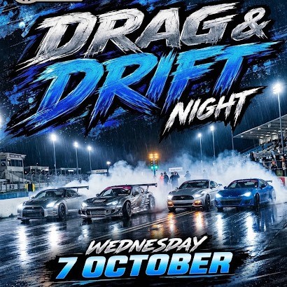 Drag & Drift Night — JDM/Muscle track day in Sydney, NSW on Wednesday 7 October 2026